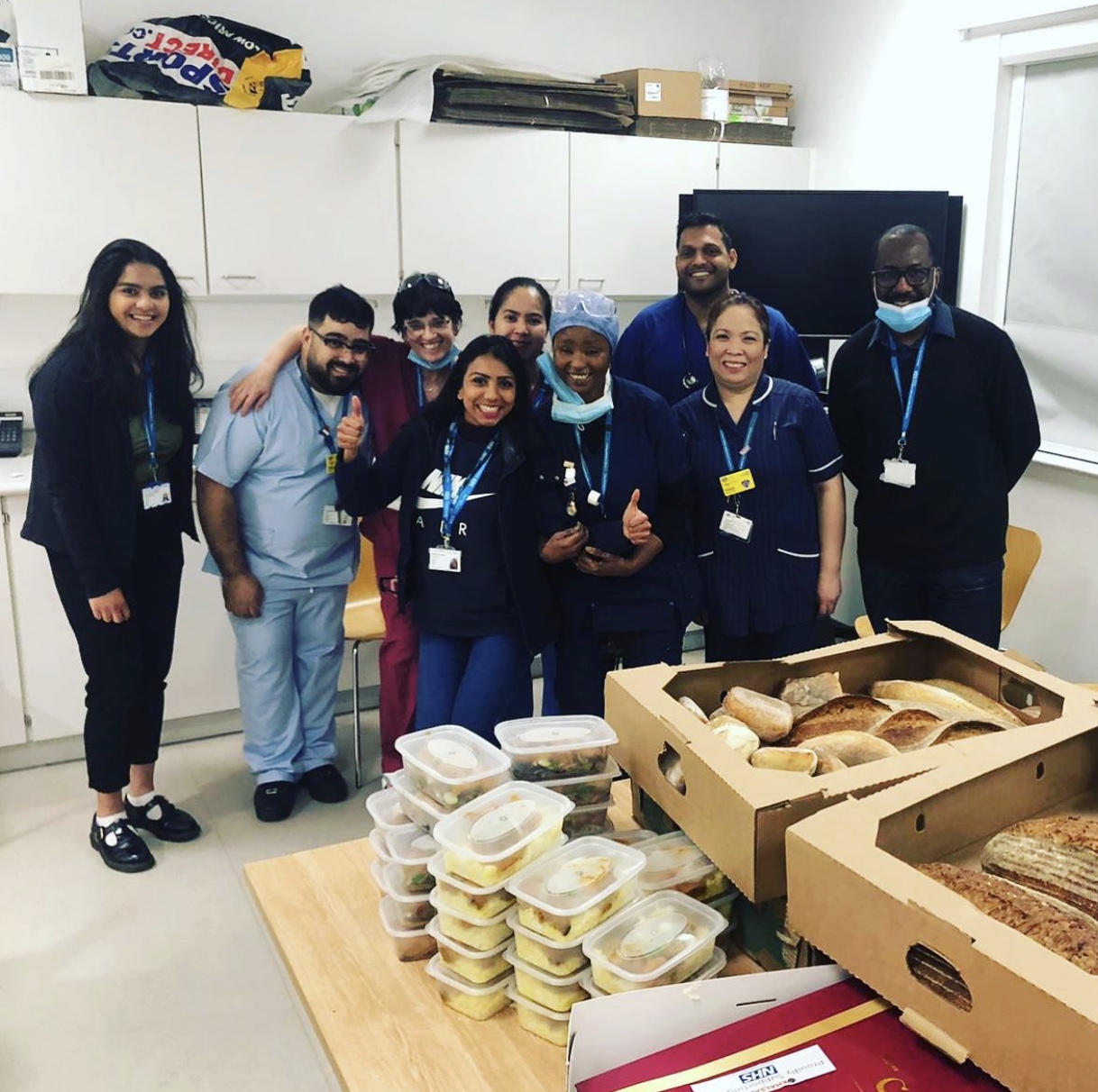 free meals for the nhs in london