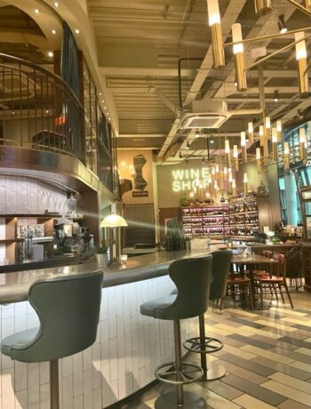 wine bar in the city