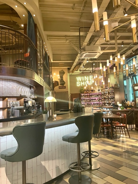 wine bar in the city