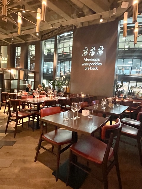 wine bar in the city